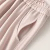 Pink wide-leg pants for women, high-waisted and slimming casual pants, new summer style Application Scenario